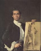 Melendez, Luis Eugenio Portrait of the Artist Holding a Life Study (mk05) painting